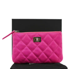 Load image into Gallery viewer, CHANEL Reissue Small Quilted Leather Cosmetic Case Pink
