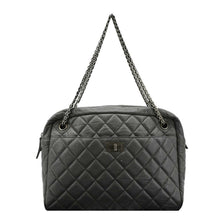 Load image into Gallery viewer, CHANEL Reissue Large Quilted Leather Camera Shoulder Bag Grey front look
