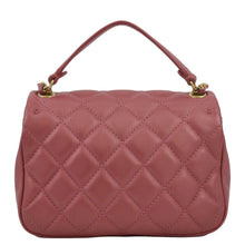 Load image into Gallery viewer, CHANEL Front Pocket Quilted Leather Crossbody Bag backview
