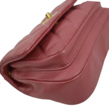 Load image into Gallery viewer, CHANEL Front Pocket Quilted Leather Bag Pink side view
