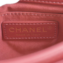 Load image into Gallery viewer, CHANEL Front Pocket Quilted Leather Crossbody Bag Pink made it itlay
