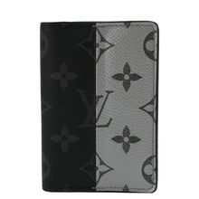 Load image into Gallery viewer, LOUIS VUITTON Split Monogram Eclipse Canvas Pocket Organizer Black
