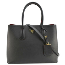 Load image into Gallery viewer, PRADA Double Handle Saffiano Leather Tote Bag Black
