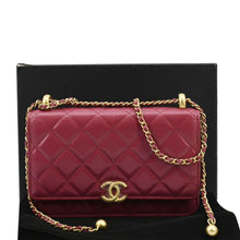 Load image into Gallery viewer, CHANEL CC Mini Flap Quilted Leather Shoulder Bag Magenta
