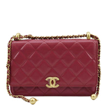 Load image into Gallery viewer, CHANEL CC Mini Flap Quilted Leather Shoulder Bag Magenta
