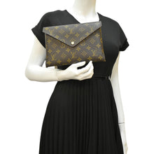 Load image into Gallery viewer, LOUIS VUITTON Kirigami Pochette Large Monogram Canvas Clutch Rose Ballerine
