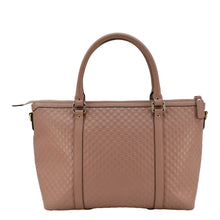 Load image into Gallery viewer, GUCCI Large Microguccissima Leather Tote Bag Dusty Pink 449655
