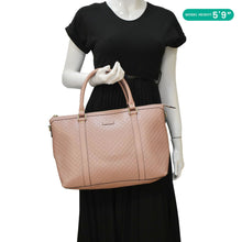 Load image into Gallery viewer, GUCCI Large Microguccissima Leather Tote Bag Dusty Pink 449655
