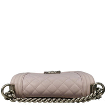 Load image into Gallery viewer, CHANEL Small Flap Boy Quilted Leather Shoulder Bag Pink
