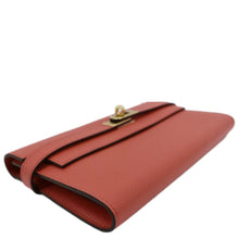 Load image into Gallery viewer, HERMES Kelly Epsom Leather Wallet Flamingo
