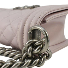 Load image into Gallery viewer, CHANEL Small Flap Boy Quilted Leather Shoulder Bag Pink
