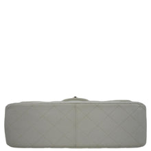 Load image into Gallery viewer, CHANEL Jumbo Double Flap Quilted Caviar Leather Shoulder Bag White
