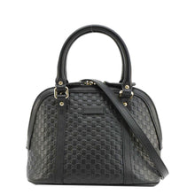 Load image into Gallery viewer, GUCCI Dome Convertible Leather Crossbody Bag Black 449654
