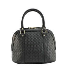 Load image into Gallery viewer, GUCCI Dome Convertible Leather Crossbody Bag Black 449654
