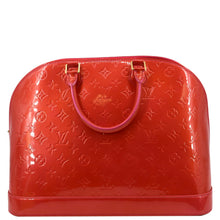 Load image into Gallery viewer, LOUIS VUITTON Alma GM Monogram Vernis Leather Satchel Bag Red
