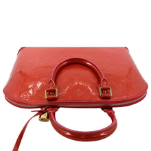 Load image into Gallery viewer, LOUIS VUITTON Alma GM Monogram Vernis Leather Satchel Bag Red
