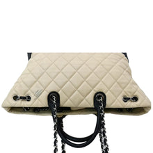 Load image into Gallery viewer, CHANEL Drawstring Large Quilted Calfskin &amp; Caviar Shopping Tote Bag Beige
