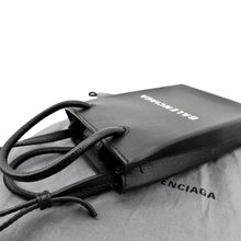 Load image into Gallery viewer, BALENCIAGA Leather Phone Holder Shopping Crossbody Bag Black
