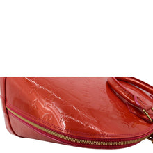 Load image into Gallery viewer, LOUIS VUITTON Alma GM Monogram Vernis Leather Satchel Bag Red
