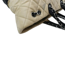 Load image into Gallery viewer, CHANEL Drawstring Large Quilted Calfskin &amp; Caviar Shopping Tote Bag Beige
