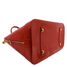 Load image into Gallery viewer, LOUIS VUITTON Alma GM Monogram Vernis Leather Satchel Bag Red
