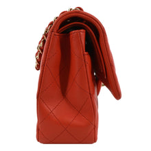 Load image into Gallery viewer, CHANEL Classic Double Flap Medium Leather Shoulder Bag Red
