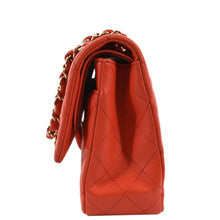 Load image into Gallery viewer, CHANEL Classic Double Flap Medium Leather Shoulder Bag Red
