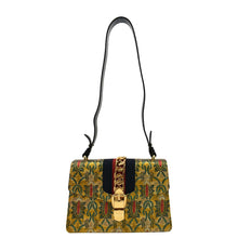 Load image into Gallery viewer, GUCCI Sylvie Small Metallic Jacquard Shoulder Bag Multicolor 421882
