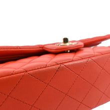 Load image into Gallery viewer, CHANEL Classic Double Flap Medium Leather Shoulder Bag Red
