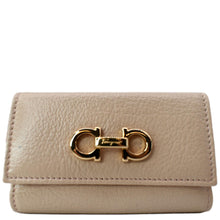 Load image into Gallery viewer, SALVATORE FERRAGAMO Leather Key Holder Beige
