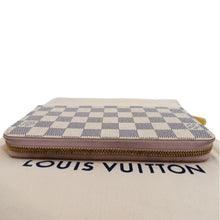 Load image into Gallery viewer, LOUIS VUITTON Zip Around Damier Azur Wallet White
