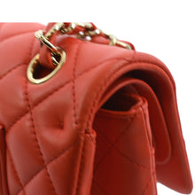 Load image into Gallery viewer, CHANEL Classic Double Flap Medium Leather Shoulder Bag Red
