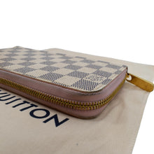 Load image into Gallery viewer, LOUIS VUITTON Zip Around Damier Azur Wallet White
