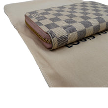 Load image into Gallery viewer, LOUIS VUITTON Zip Around Damier Azur Wallet White
