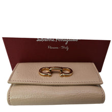 Load image into Gallery viewer, SALVATORE FERRAGAMO Leather Key Holder Beige
