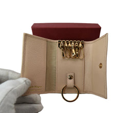 Load image into Gallery viewer, SALVATORE FERRAGAMO Leather Key Holder Beige
