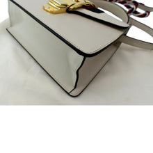 Load image into Gallery viewer, GUCCI Sylvie Mini Leather Top Handle Crossbody Bag White 470270
