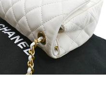 Load image into Gallery viewer, CHANEL Pearl Crush Mini Square Flap Leather Crossbody Bag White
