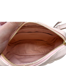 Load image into Gallery viewer, BURBERRY Lola Camera Mini Quilted Lambskin Leather Shoulder Bag Dusky Pink
