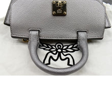 Load image into Gallery viewer, MCM Milla Leather Crossbody Bag Silver
