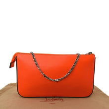 Load image into Gallery viewer, CHRISTIAN LOUBOUTIN Loubila Leather Chain Pouch Orange
