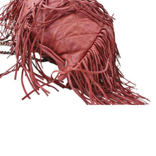 Load image into Gallery viewer, CHANEL Paris Dallas Drawstring Fringe Leather Shoulder Bag Red
