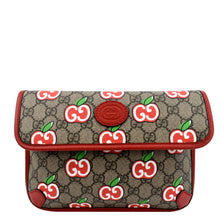 Load image into Gallery viewer, GUCCI Apple Interlocking GG Supreme Canvas Belt Bag Multicolor 625233
