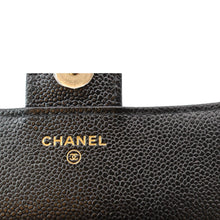 Load image into Gallery viewer, CHANEL Women 2Way Foldable Leather Satchel Crossbody Bag Black
