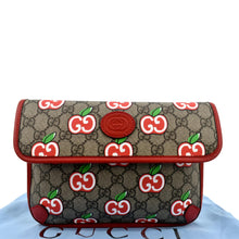 Load image into Gallery viewer, GUCCI Apple Interlocking GG Supreme Canvas Belt Bag Multicolor 625233
