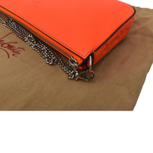 Load image into Gallery viewer, CHRISTIAN LOUBOUTIN Loubila Leather Chain Pouch Orange
