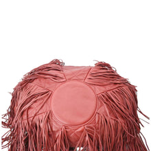 Load image into Gallery viewer, CHANEL Paris Dallas Drawstring Fringe Leather Shoulder Bag Red
