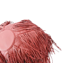 Load image into Gallery viewer, CHANEL Paris Dallas Drawstring Fringe Leather Shoulder Bag Red
