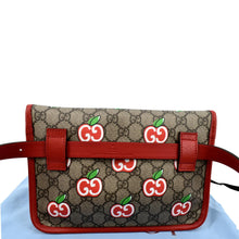 Load image into Gallery viewer, GUCCI Apple Interlocking GG Supreme Canvas Belt Bag Multicolor 625233
