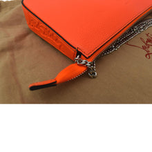 Load image into Gallery viewer, CHRISTIAN LOUBOUTIN Loubila Leather Chain Pouch Orange
